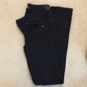 American eagle black jeans, 00 short